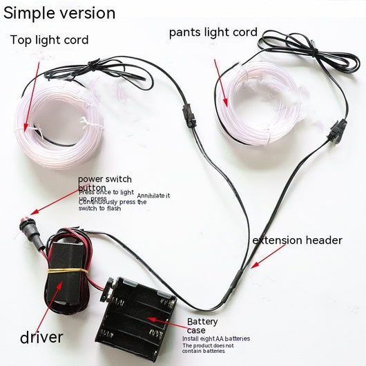 Ropa LED Brillante para Danza y Performances - Image 3