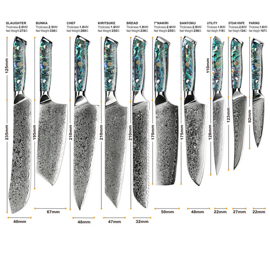 Cuchillo de Chef Damasco G10 de 67 Capas - Image 2