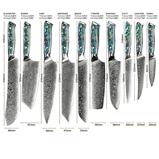 Cuchillo de Chef Damasco G10 de 67 Capas - Image 2