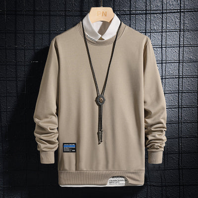Suéter Casual Slim Fit Primavera Otoño - Colores Lisos Modernos - Image 2