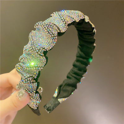 Diadema Retro Francesa con Cristales y Strass para Lavado Facial - Image 4