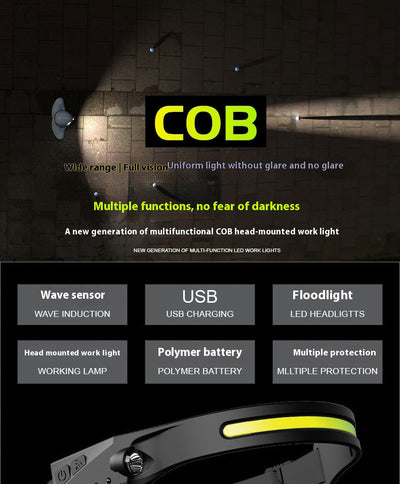 Linterna Frontal Recargable para Correr Nocturno y Pesca - Image 18