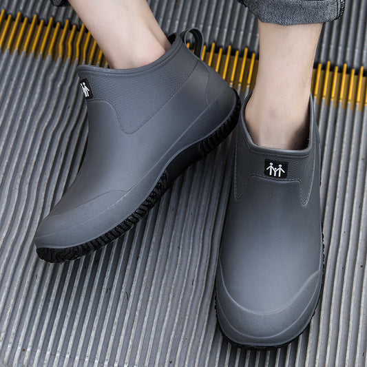Botas Cortas Impermeables con Forro Cálido para Hombre Talla Grande