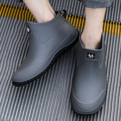 Botas Cortas Impermeables con Forro Cálido para Hombre Talla Grande