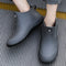 Botas Cortas Impermeables con Forro Cálido para Hombre Talla Grande