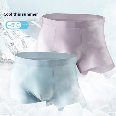 Calzoncillos de Seda Mulberry 5A Antibacterial Ice Silk para Hombre