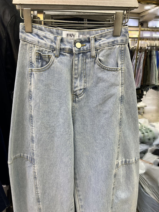 Pantalones Baggy Denim Lavado Banana Estilo Coreano - Image 17