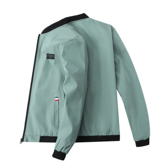 Chaqueta Casual Slim Cuello Mao Primavera Otoño para Hombre