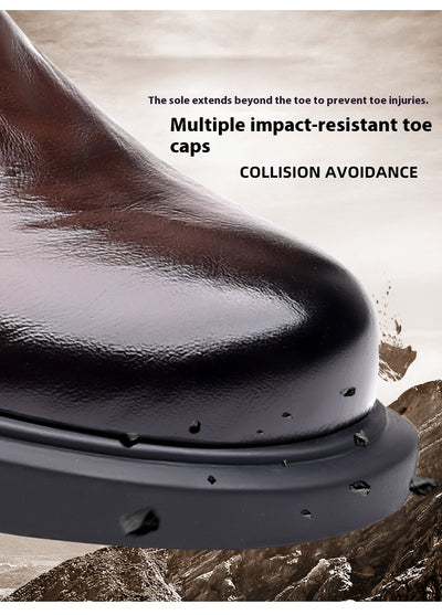 Botas de Trabajo Estilo Británico Antideslizantes Transpirables para Hombre - Image 22