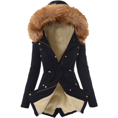 Chaqueta Acolchada Slim Fit con Capucha y Cierre - Abrigo Cálido para Mujer - Image 5