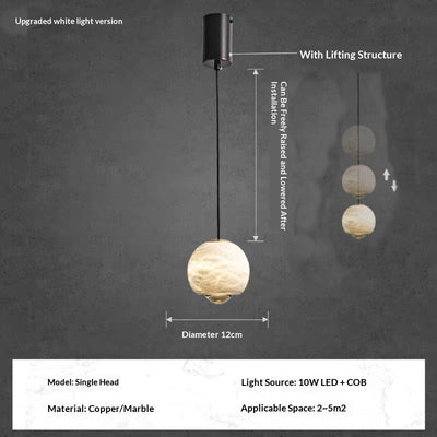 Lámpara Colgante Minimalista Ajustable para Cabecera de Dormitorio - Image 10