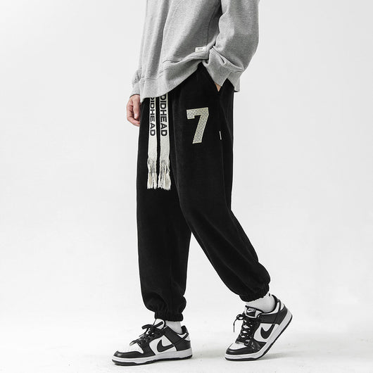 Pantalones Acolchados de Algodón Europeo Pesado para Hombre - Confort Otoño Invierno