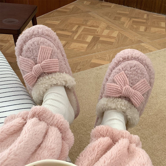 Pantuflas Cálidas de Casa Estilo Coreano Antideslizantes para Mujer - Image 7