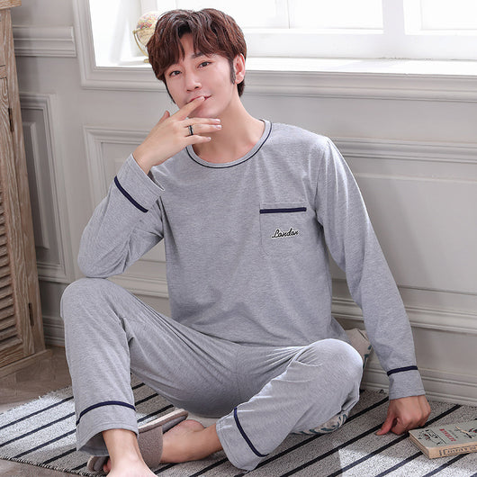 Pijama Casual Talla Grande Hombre Primavera Verano Tela Ligera - Image 4