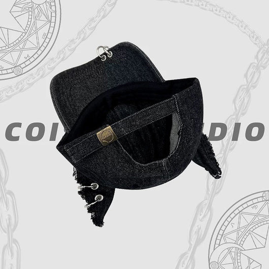 Gorra de Béisbol Denim Lavado con Diseño Vintage - Image 4