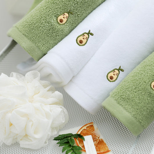 Toalla de Baño de Algodón con Bordado de Aguacate - Image 9