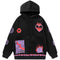 Sudadera Estampado Llamas Niche