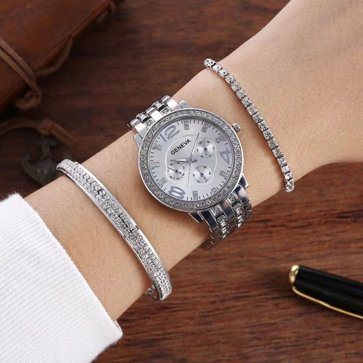 Reloj Pulsera Intercambiable Unisex de Tres Piezas - Image 13