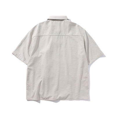 Camisa Corta Estilo Chino Tradicional con Botones de Rana para Hombre - Image 12