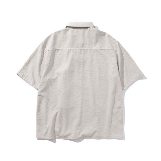 Camisa Corta Estilo Chino Tradicional con Botones de Rana para Hombre - Image 12