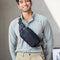 Bolsa de Pecho en Cuero Genuino para Hombre - Estilo Moderno