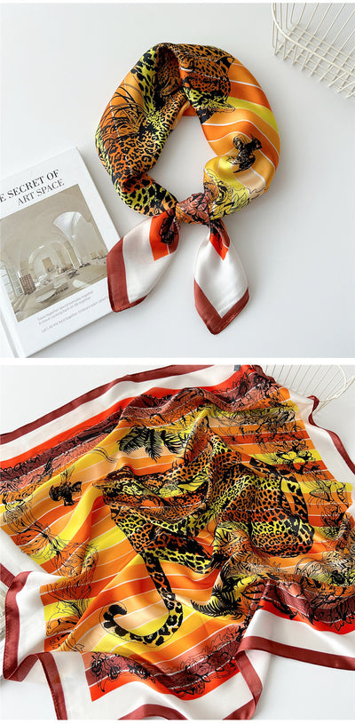 Pañuelo de Seda Cuadrado 70cm - Versátil para Primavera y Otoño - Image 57