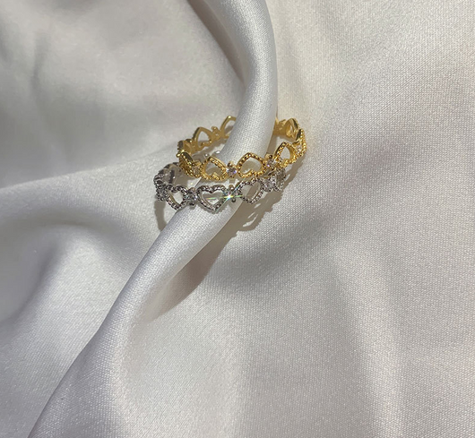 Anillo de Plata Hueco Amor Dedo Índice Lujo - Image 6
