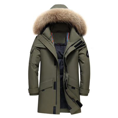 Chaqueta Acolchada de Plumón para Parejas - Corte Medio Invierno - Image 3