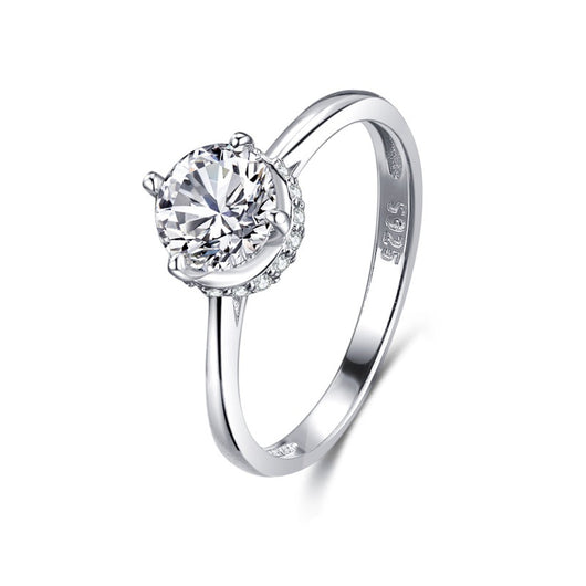 Anillo de Plata 925 con Diamantes Incrustados Clásico - Image 7