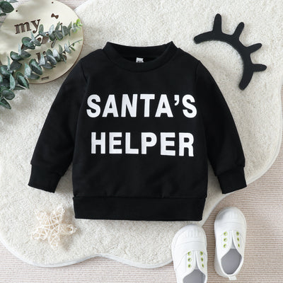 Suéter Navideño Infantil con Estampado de Letras - Image 13
