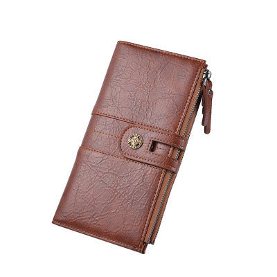 Cartera Larga para Hombre en Cuero PU Retro con Bolsa para Teléfono - Image 10