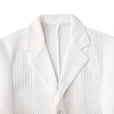 Blazer Blanco Holgado de Corte Casual para Hombre - Image 5