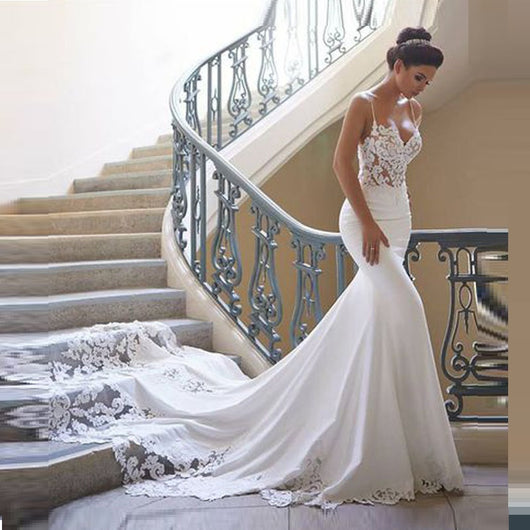 Vestido de Novia Sirena con Encaje Elegante - Image 10