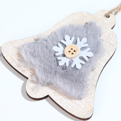 Adorno Navideño de Madera con Peluche - Colgante Decorativo - Image 19