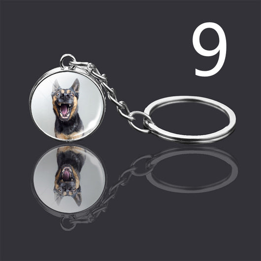 Llavero Colgante de Cristal Doble Cara Luminoso para Mascotas - Image 53