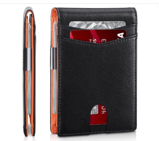 Billetera de Cuero PU con Múltiples Compartimentos y Protección Antirrobo - Image 17