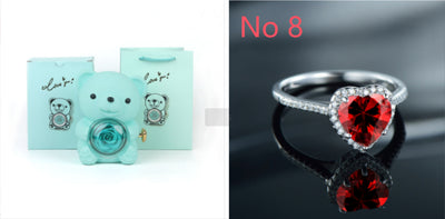 Anillo de Plata S925 Diamante Amor para Mujer Estilo Europeo y Americano - Image 4