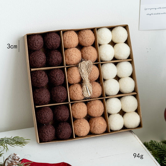 Bola de Fieltro Navideña con Copo de Nieve - Adorno Decorativo - Image 6