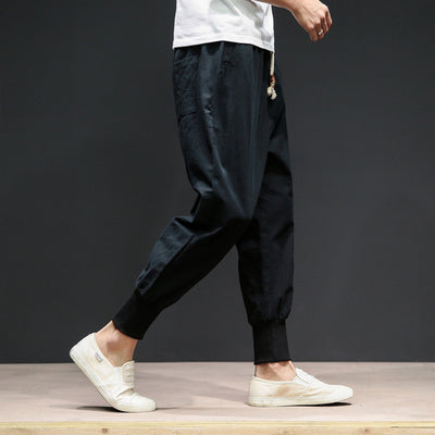 Pantalones Harem Casuales Hombre - Algodón y Lino Mezcla Premium - Image 5