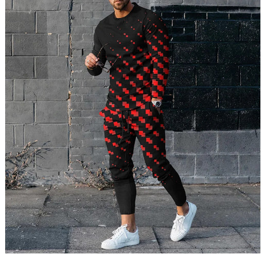 Conjunto Elegante de Pantalón y Camiseta Manga Larga para Hombre - Image 41