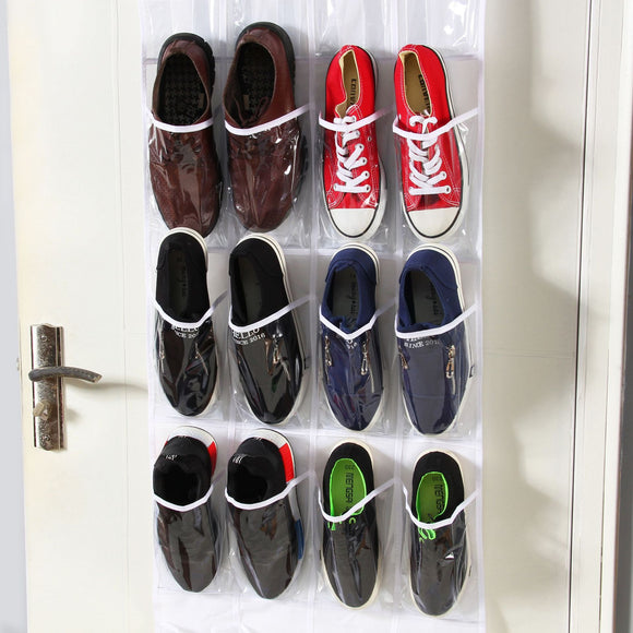 Organizador de Zapatos Colgante de 24 Compartimentos para Puerta