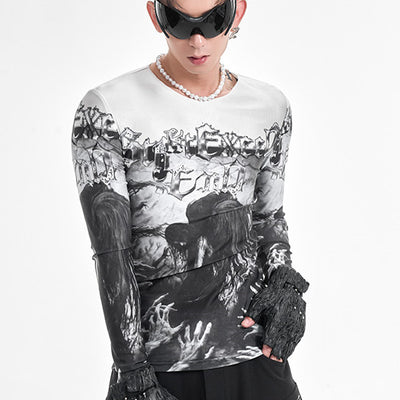 Camiseta Térmica Interior de Malla para Otoño e Invierno