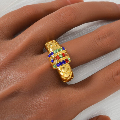 Conjunto de Joyas con Diamantes Estilo Chino: Anillo, Pulsera, Collar y Aretes - Image 13