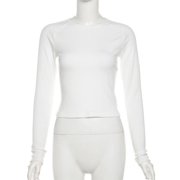 Blusa Ajustada de Manga Larga con Estampado Atrevido para Mujer - Image 6