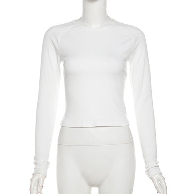 Blusa Ajustada de Manga Larga con Estampado Atrevido para Mujer - Image 6