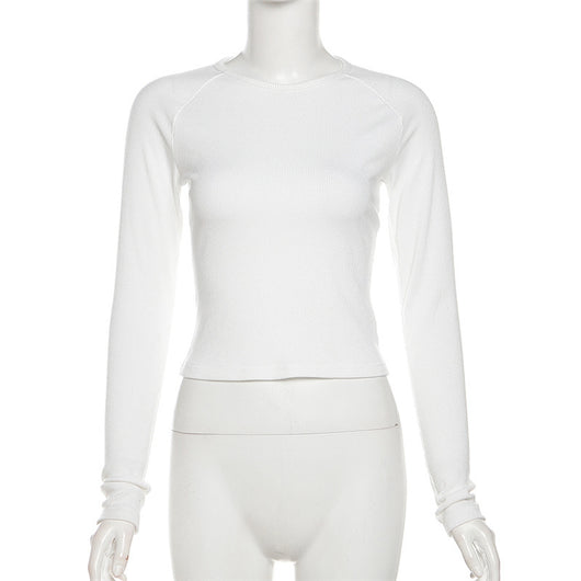 Blusa Ajustada de Manga Larga con Estampado Atrevido para Mujer - Image 6