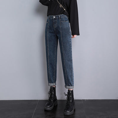 Pantalón Holgado de Cintura Alta Estilo Harlan para Mujer - Image 4