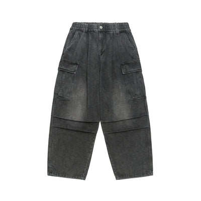 Pantalones Denim Lavado Efecto Floral Desteñido - Image 3