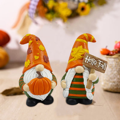 Adorno Otoñal de Resina - Muñeca Hoja de Arce para Festividades de Cosecha - Image 6