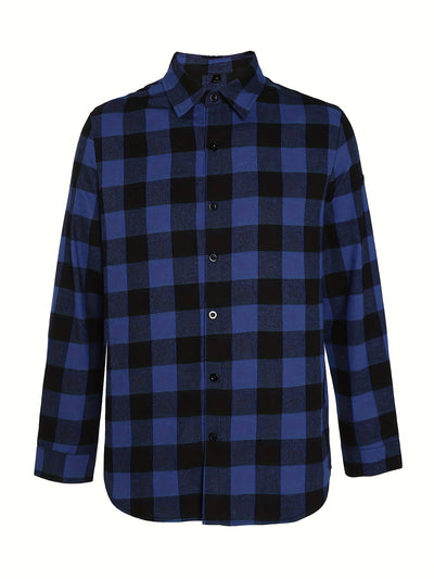 Camisa Casual de Cuadros para Adolescentes - Manga Larga - Image 3